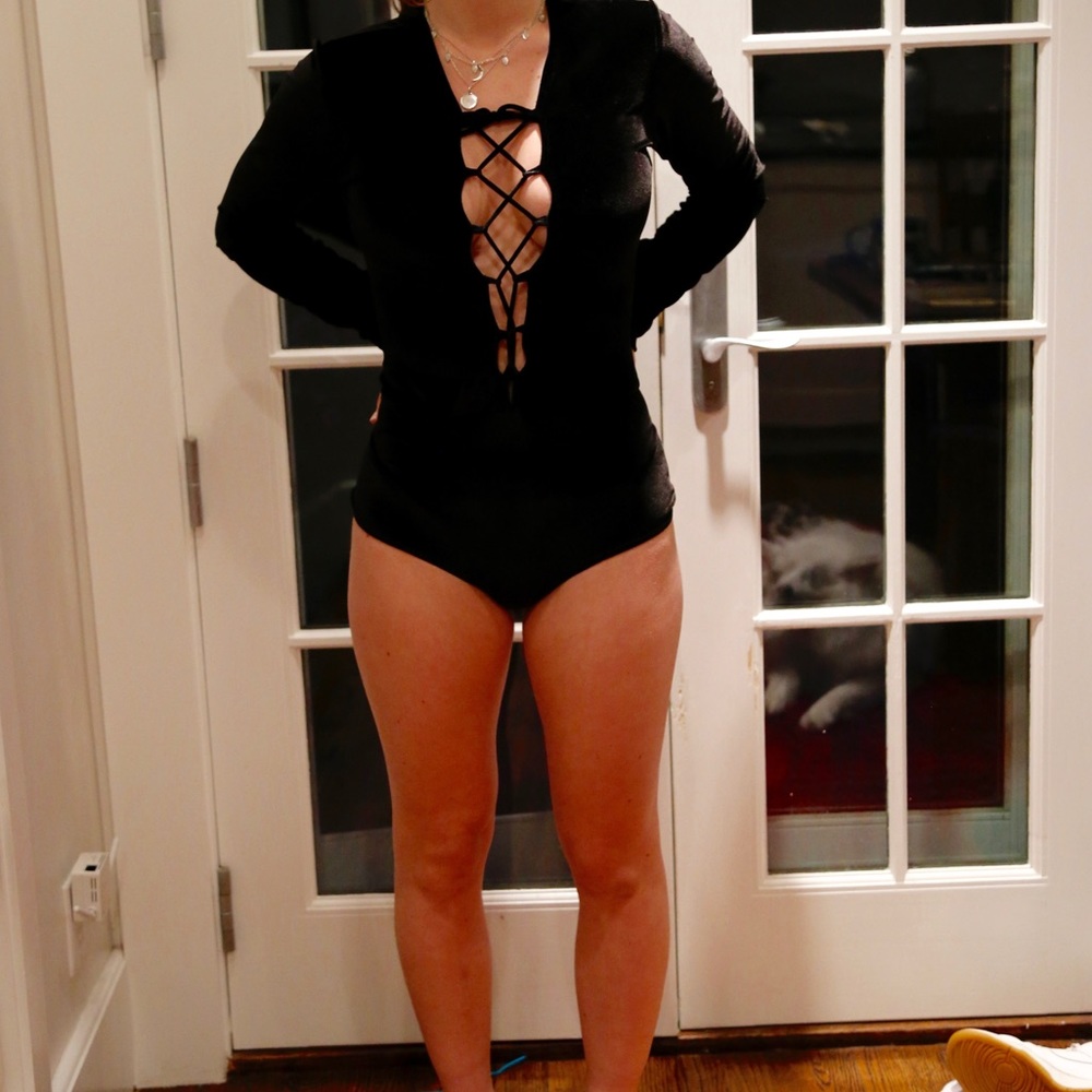 reformation black velvet leo!